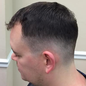 Customer haircut at Quail Corners